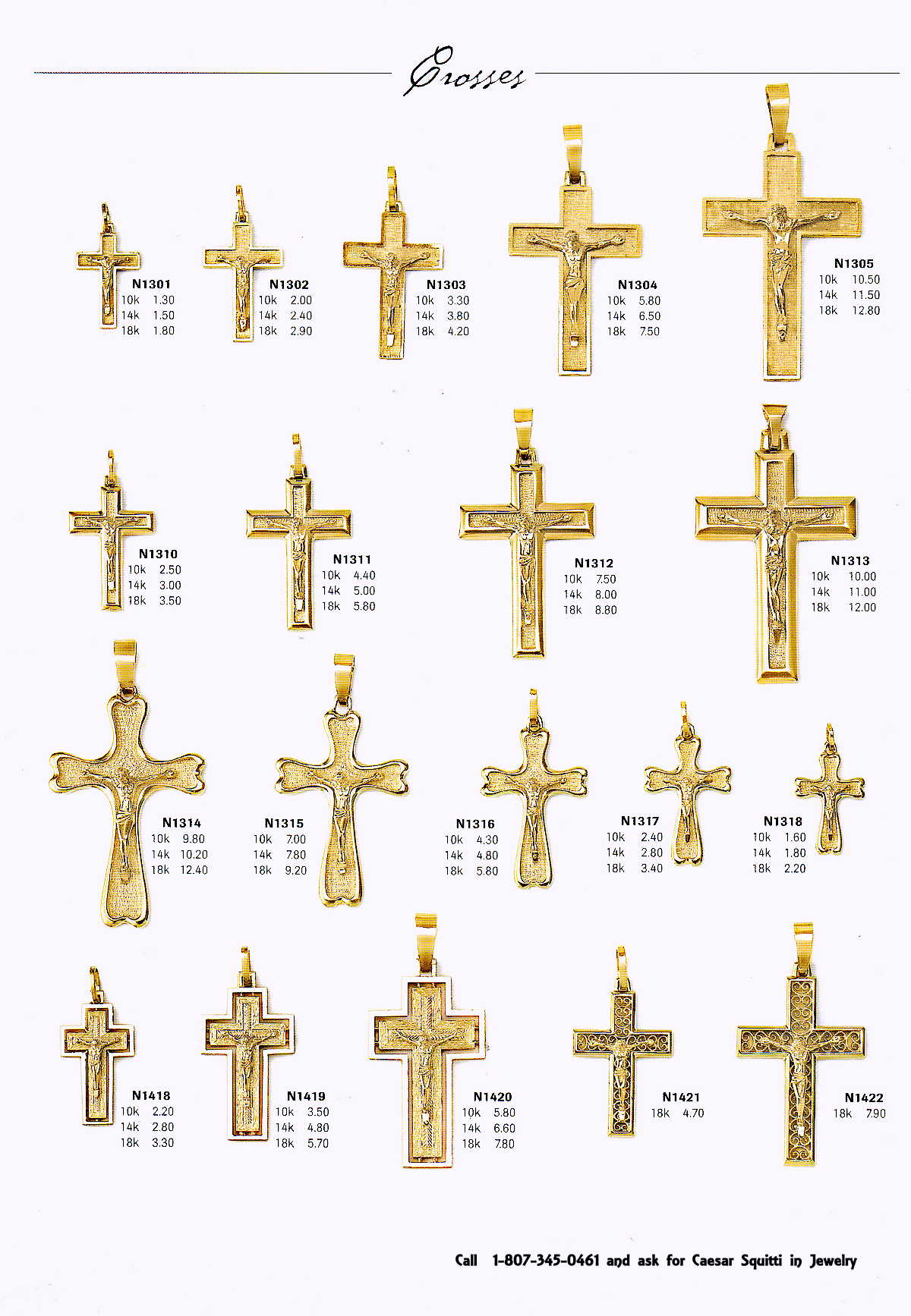 gold crosses